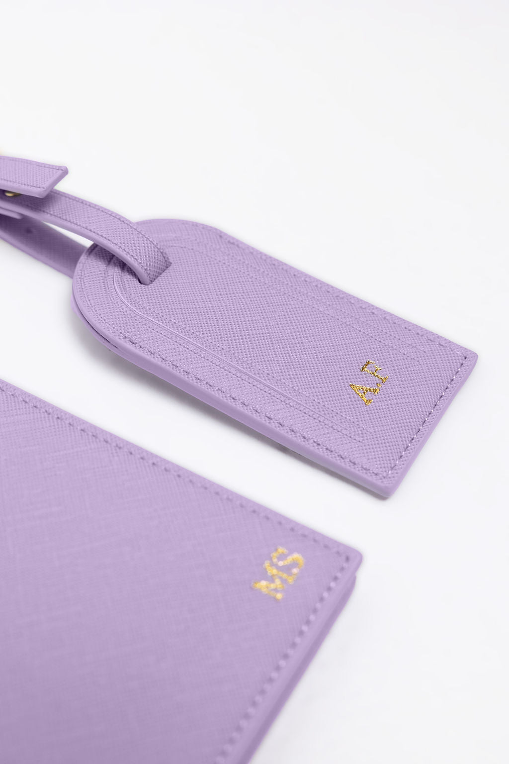 Personalised Passport Holder and Luggage Tag Set