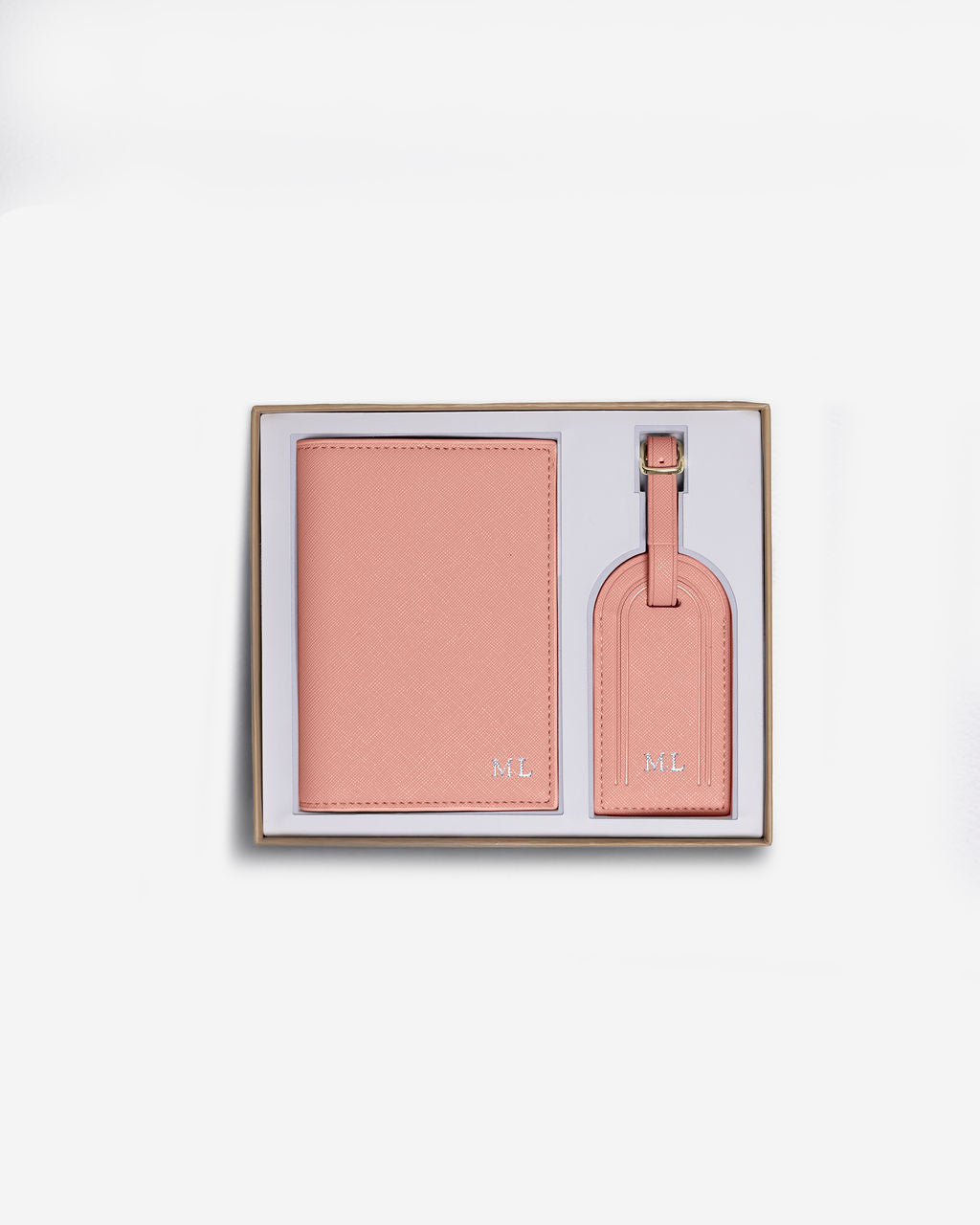 Personalised Passport Holder and Luggage Tag Set
