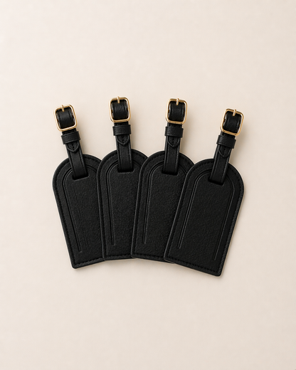 Set of 4 Personalised Luggage Tags